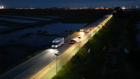 Solar Lighting - Bike path Castro Marim
