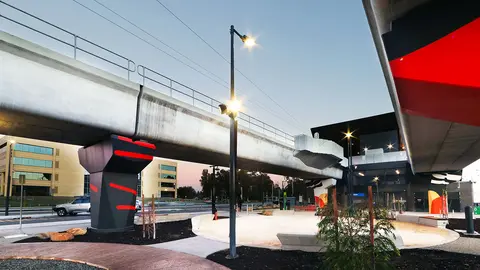 Schréder delivered lighting solutions to enhance safety at Perth's transport corridor